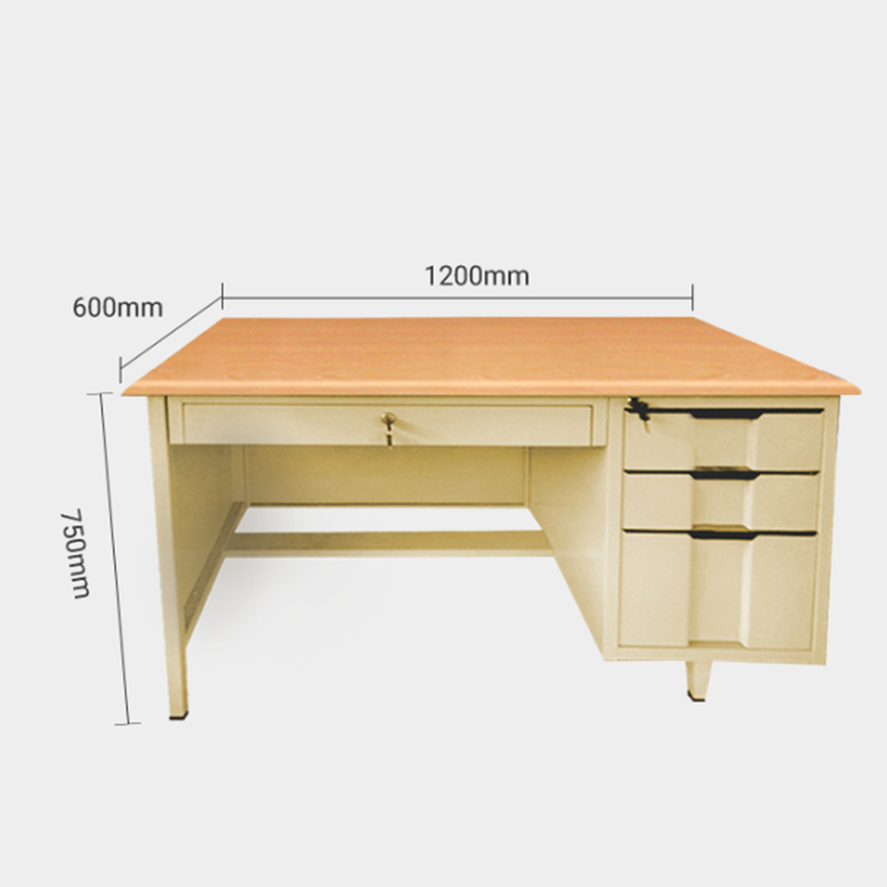 3 Drawer steel office furniture metal steel multi-functional storage desk (1)