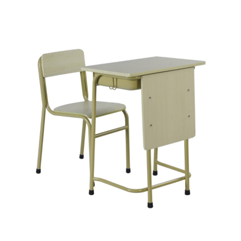 Steel School Furniture For Classroom Student Study Table Metal Desk And Chair Child Reading Table (2)